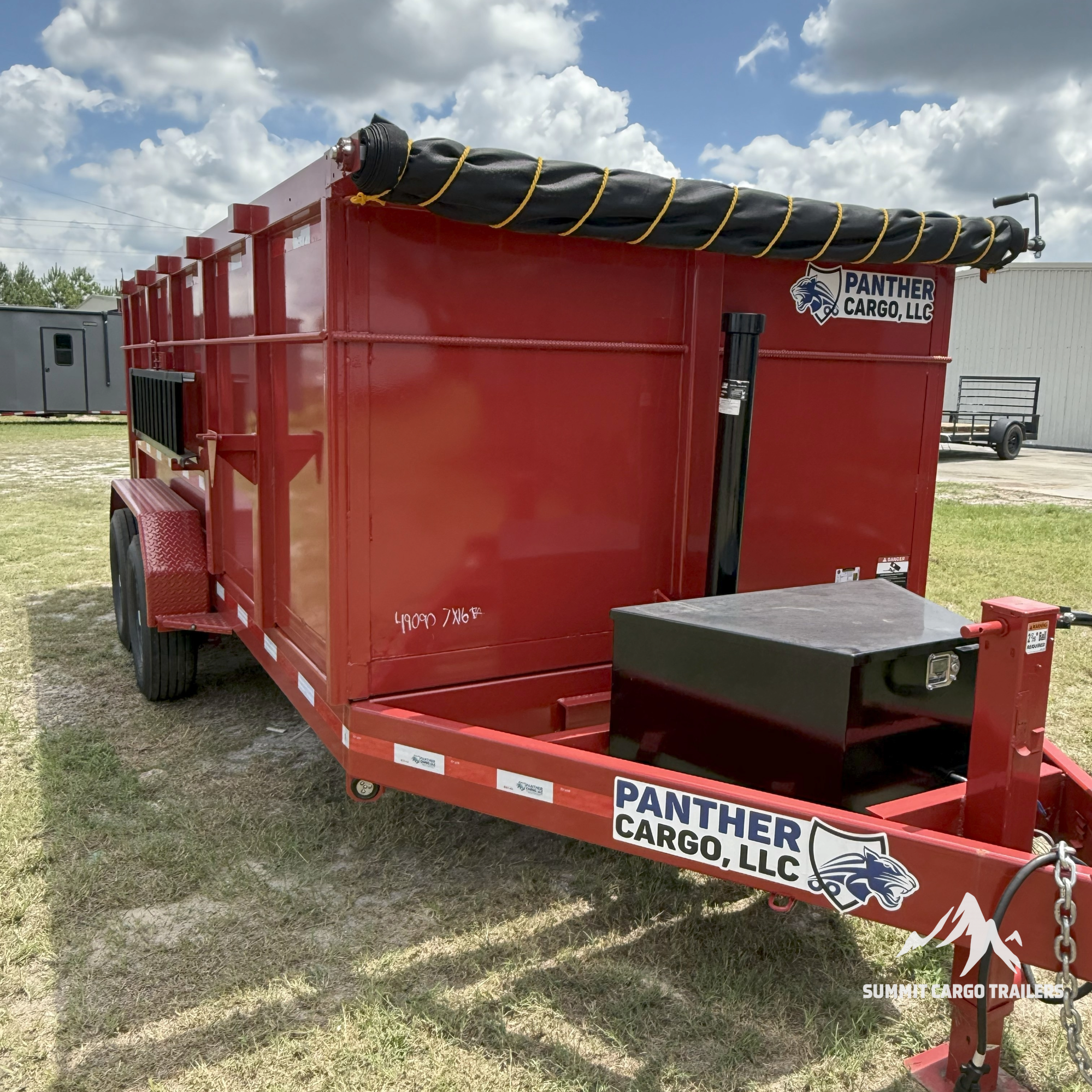 7X16TA Red Dump Trailer