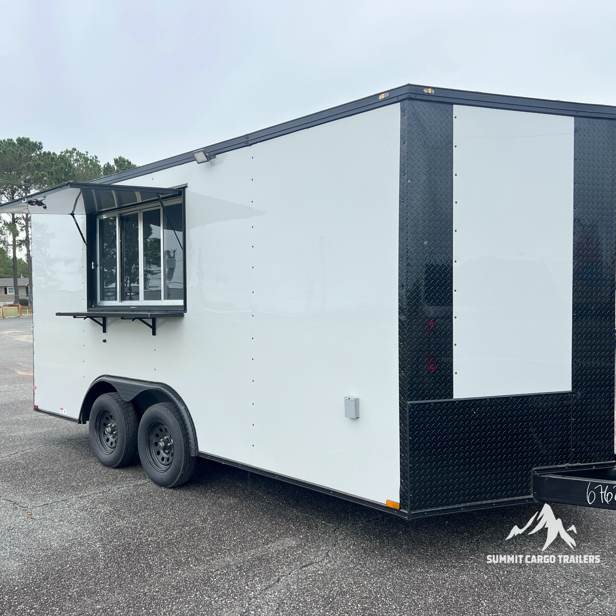 8.5X16TA White Concession Trailer