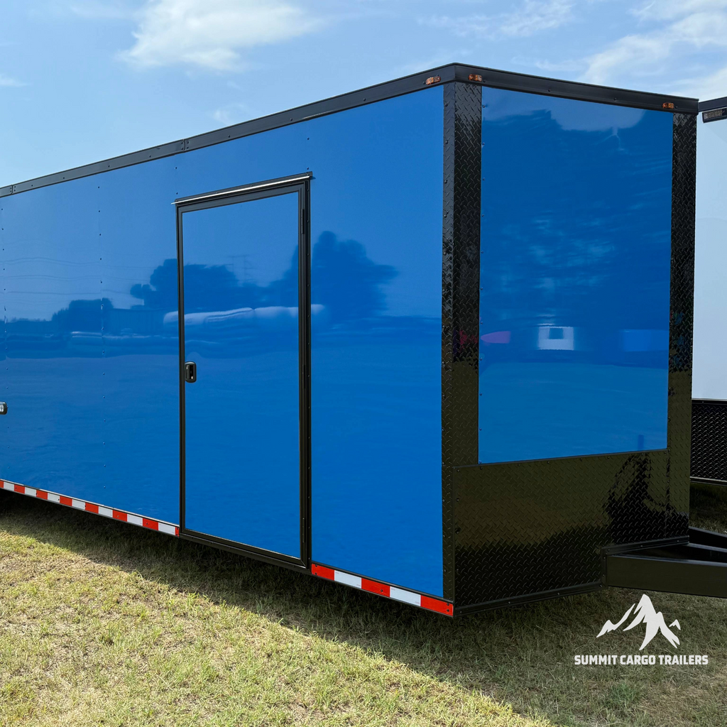 8.5X26TA3 Blue Car Hauler Trailer
