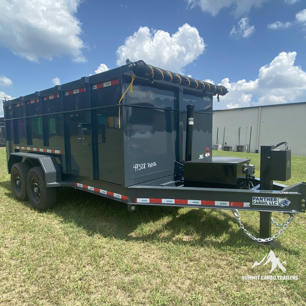7X14TA Athracite Grey Dump Trailer