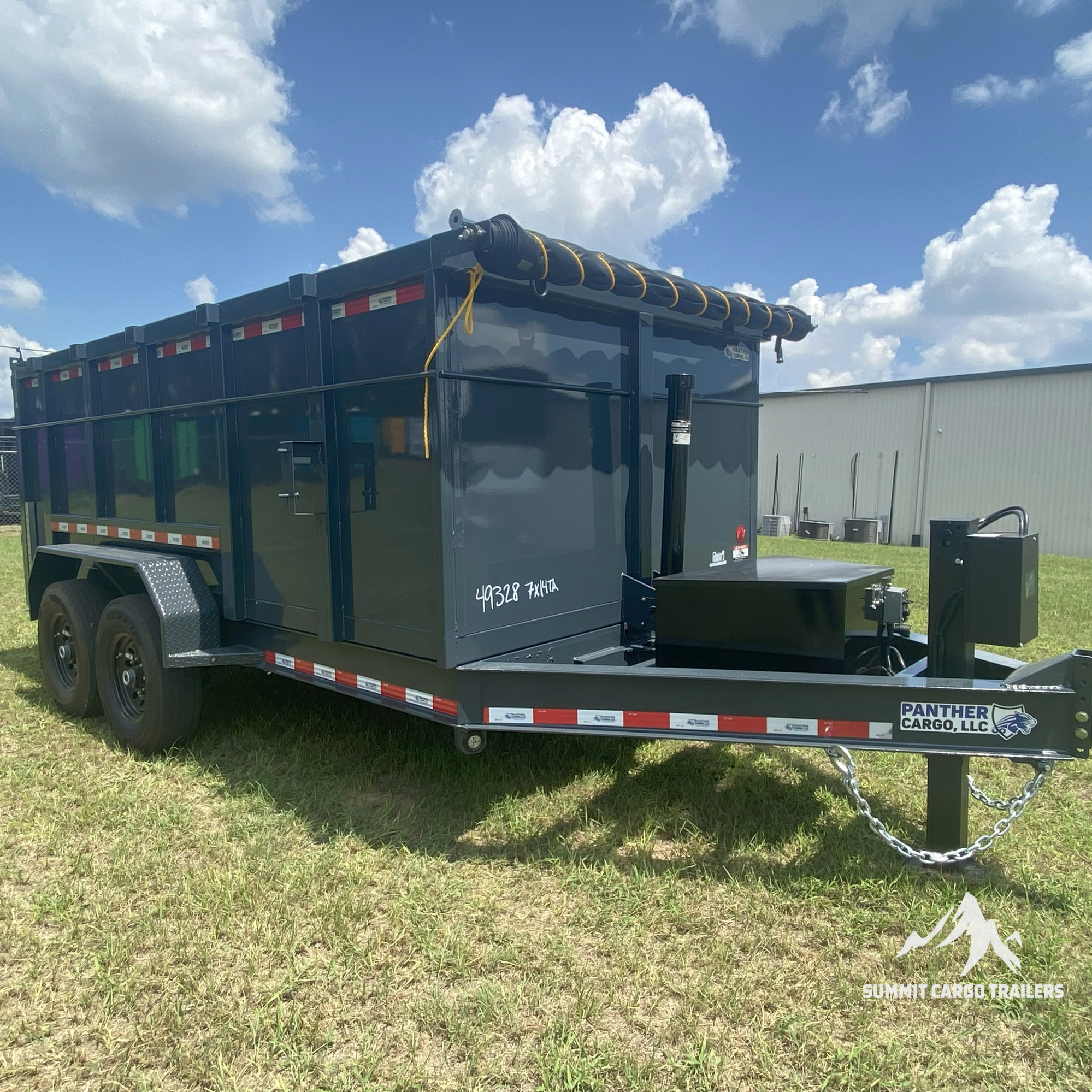 7X14TA Athracite Grey Dump Trailer