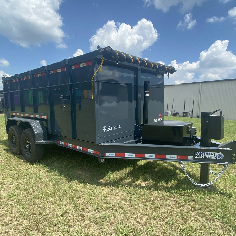 7x14TA Anthracite Grey Dump Trailer — image 1 of 4