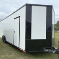 8.5X26TA White Car Hauler Trailer