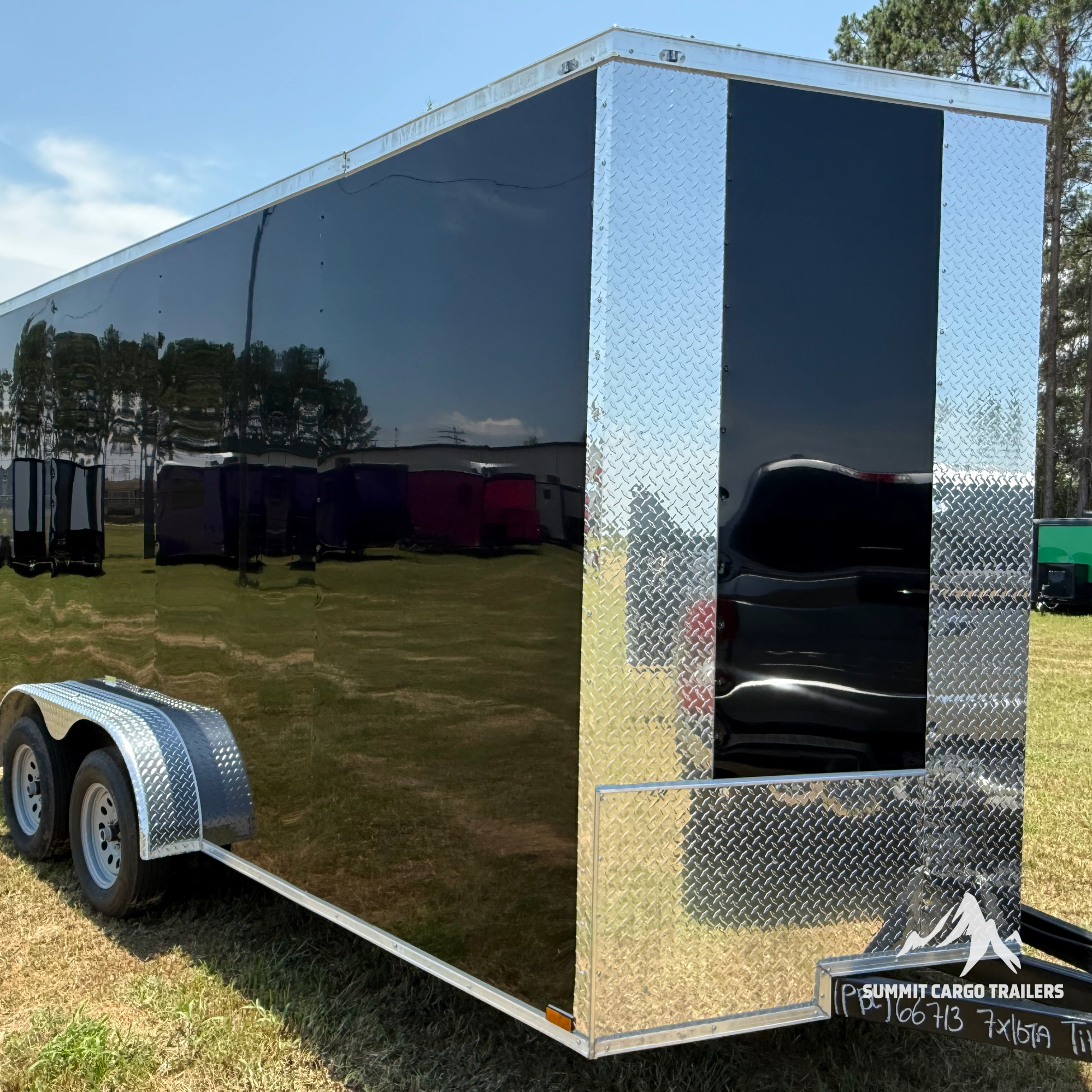 7X16TA Black Standard Trailer