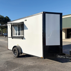 6X12SA White Concession Trailer