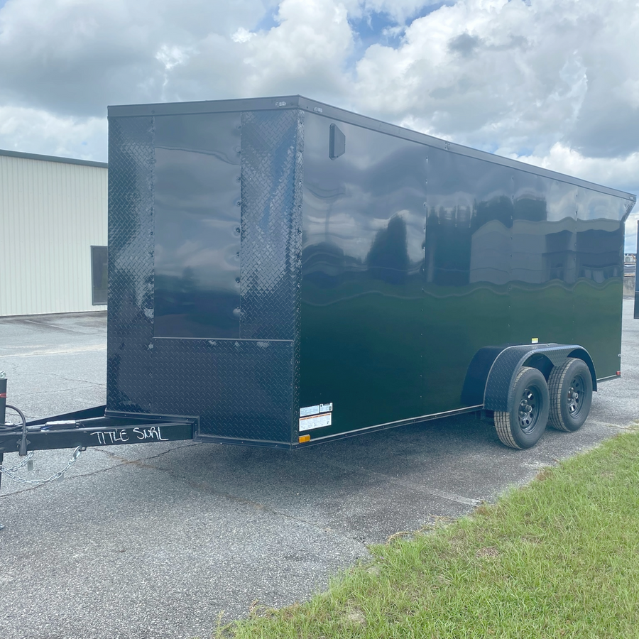 7x16TA Black Enclosed Cargo Trailer — image 1 of 6