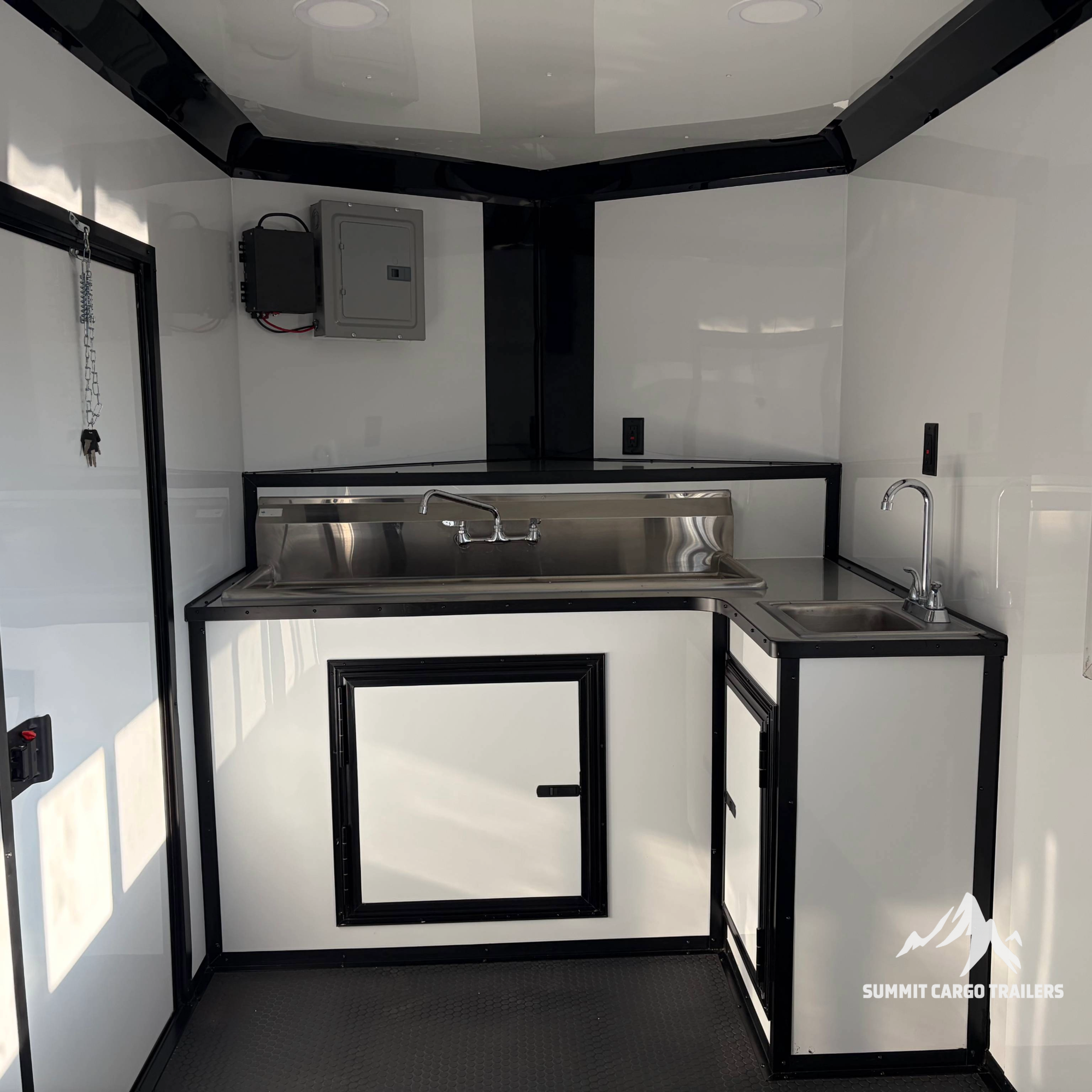 6X12SA White Concession Trailer