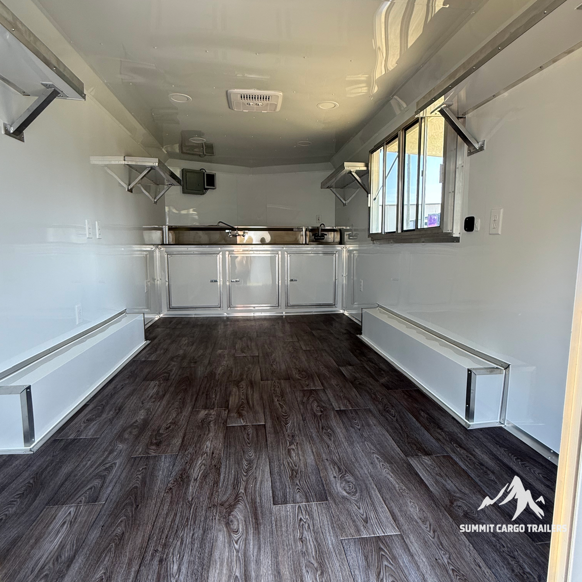 8.5X16TA Blue Concession Trailer