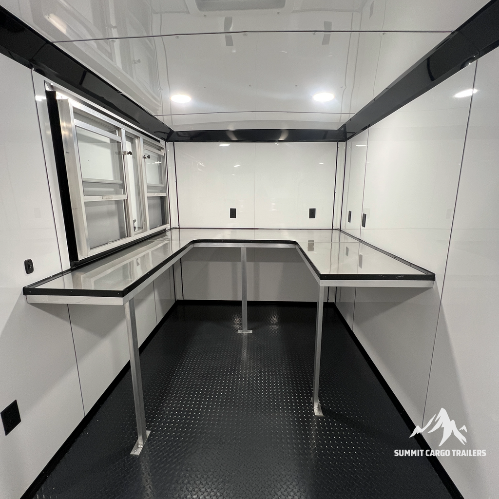 7X14TA Tan Concession Trailer