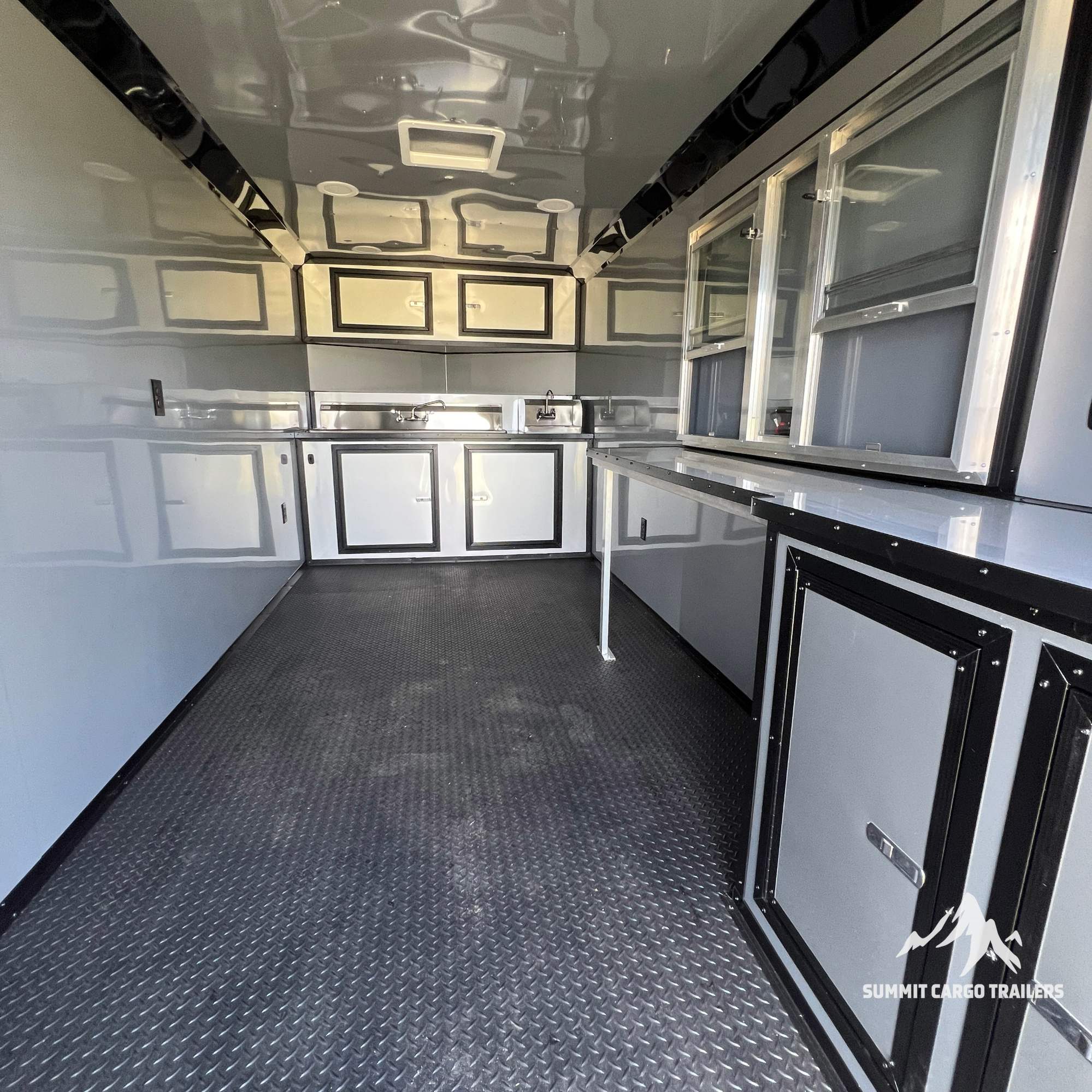 7X16TA Purple & Black Concession Trailer