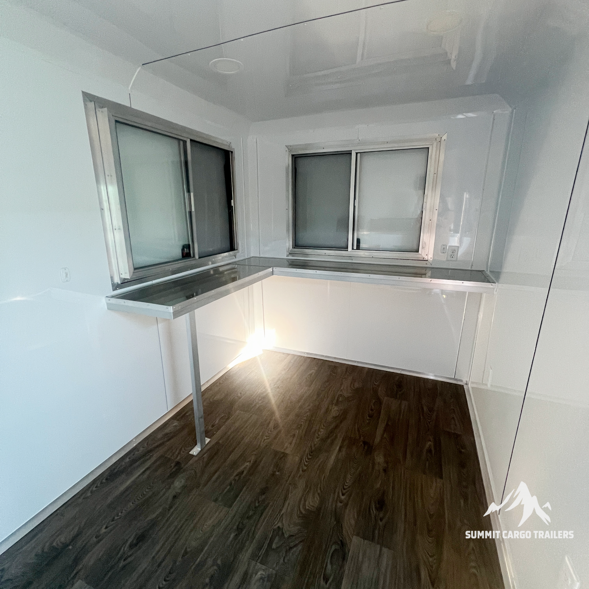 7X12TA Water Blue Concession Trailer