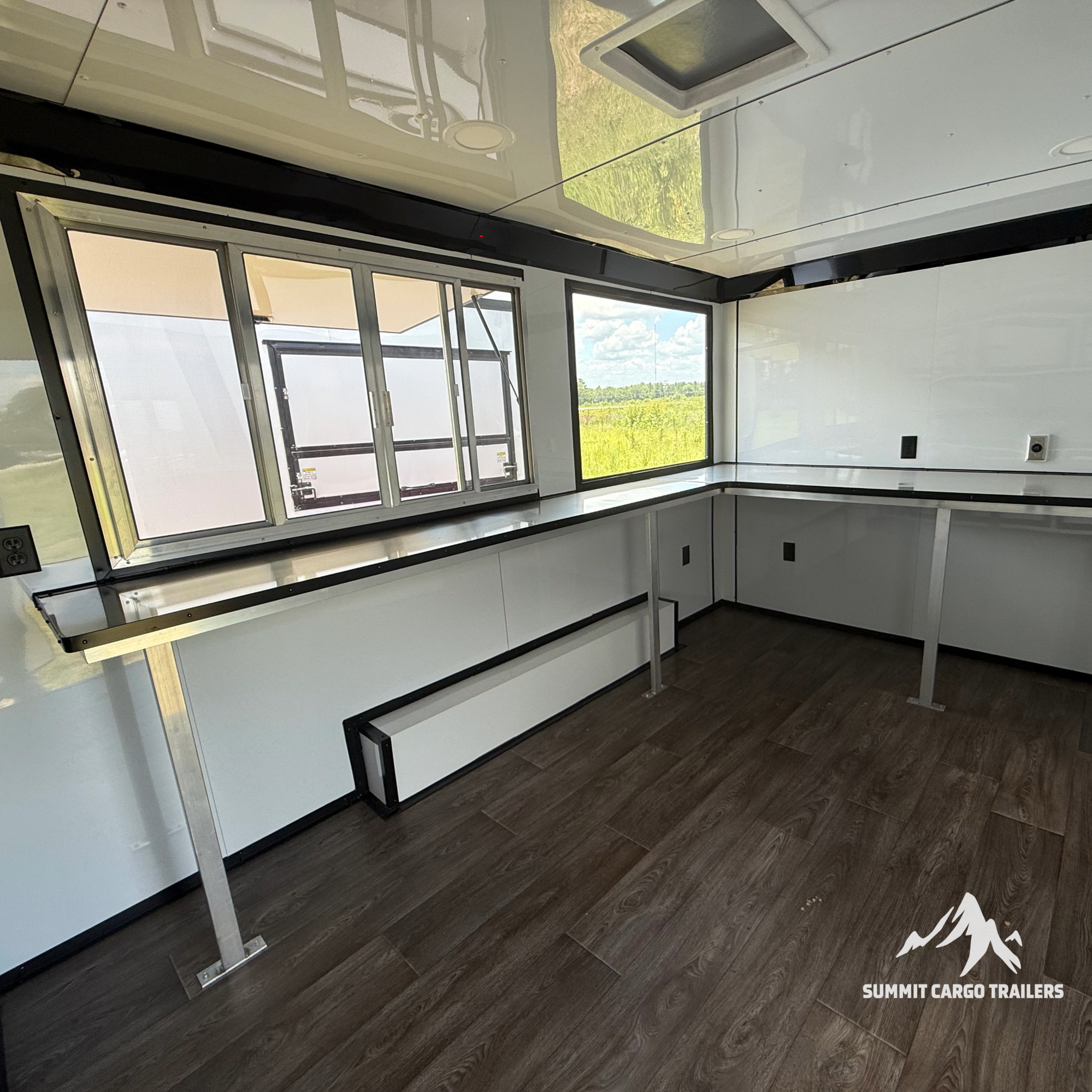 8.5X14TA Pink Beverage Concession Trailer