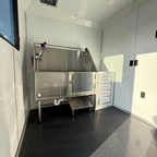 7X14TA Pink & Black Pet Grooming Trailer