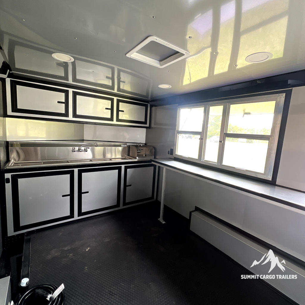 8.5X14TA Purple Concession Trailer