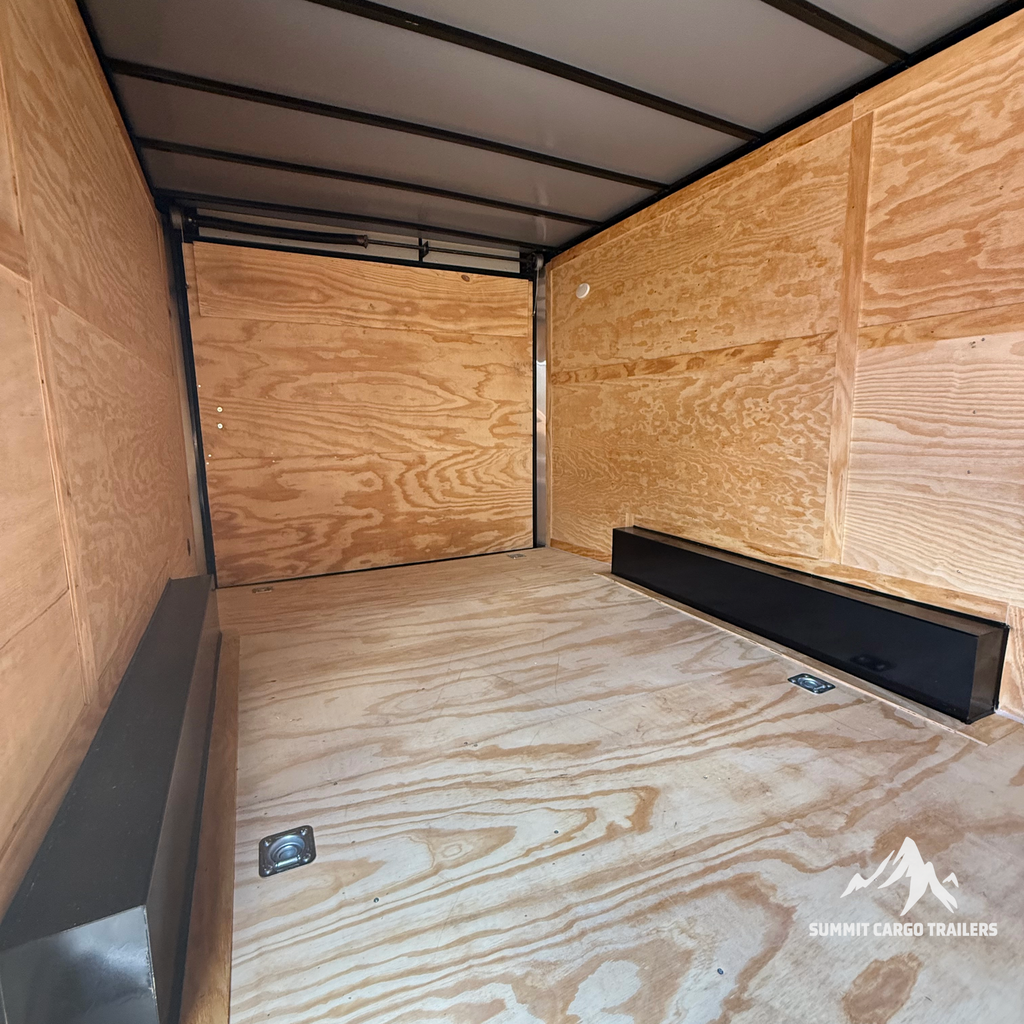 8.5X16TA White Standard Work Trailer