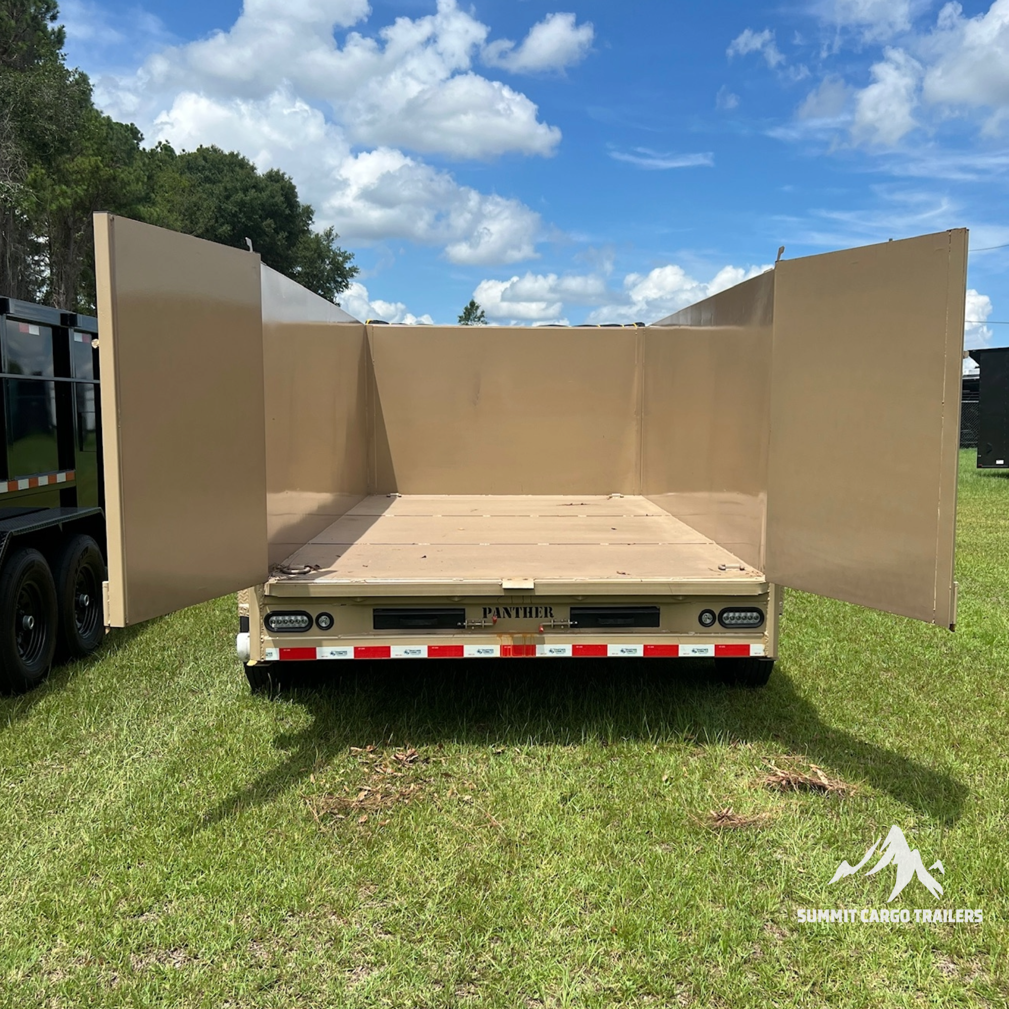 7X14TA Tan Dump Trailer