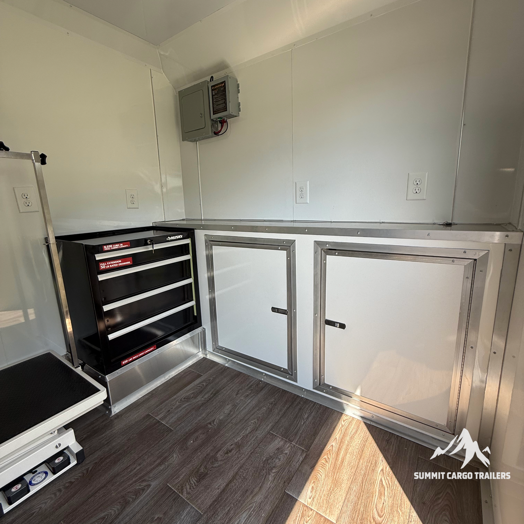 7X14TA White Pet Grooming Trailer