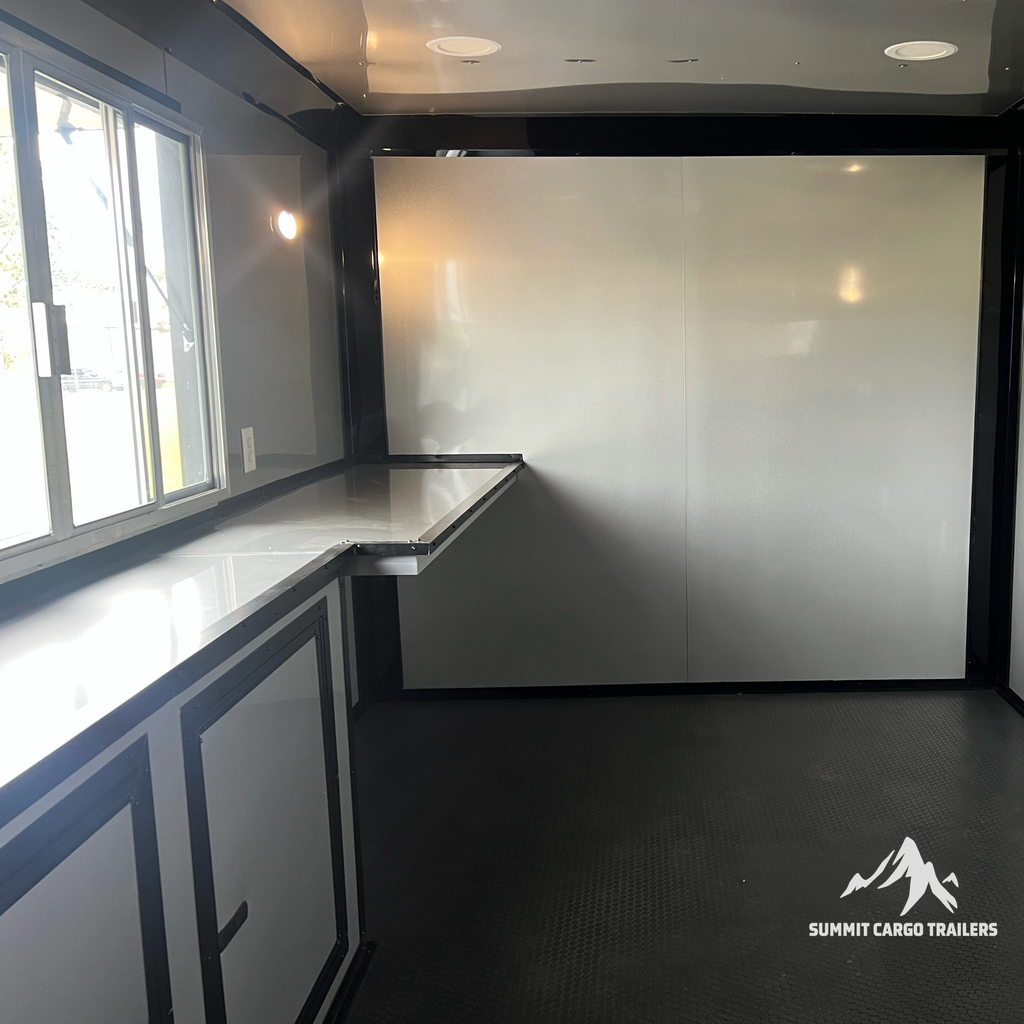 8.5X16TA White Concession Trailer