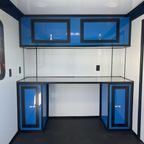 7X14TA Blue & Black Dog Grooming Trailer