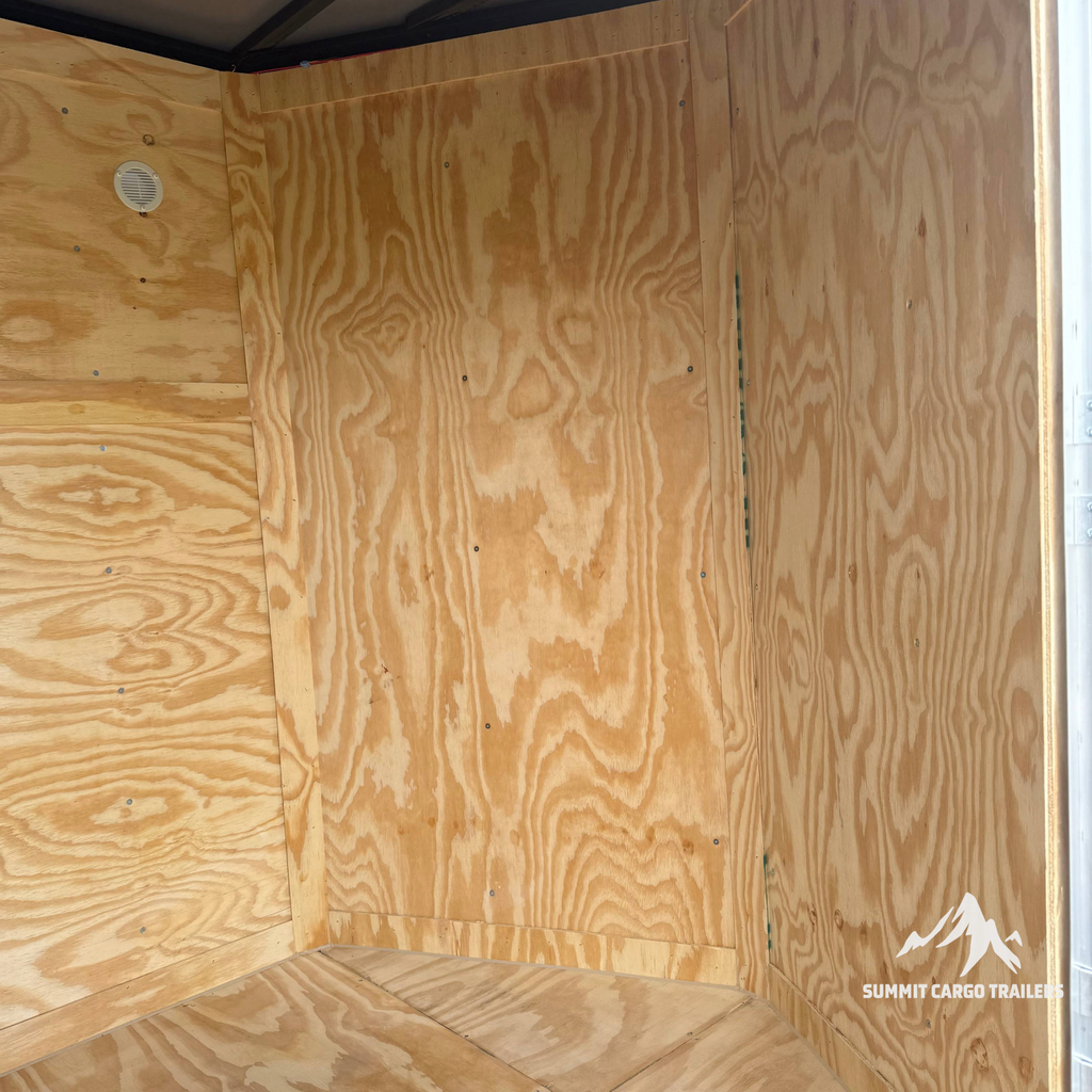 6X12SA White Standard Trailer