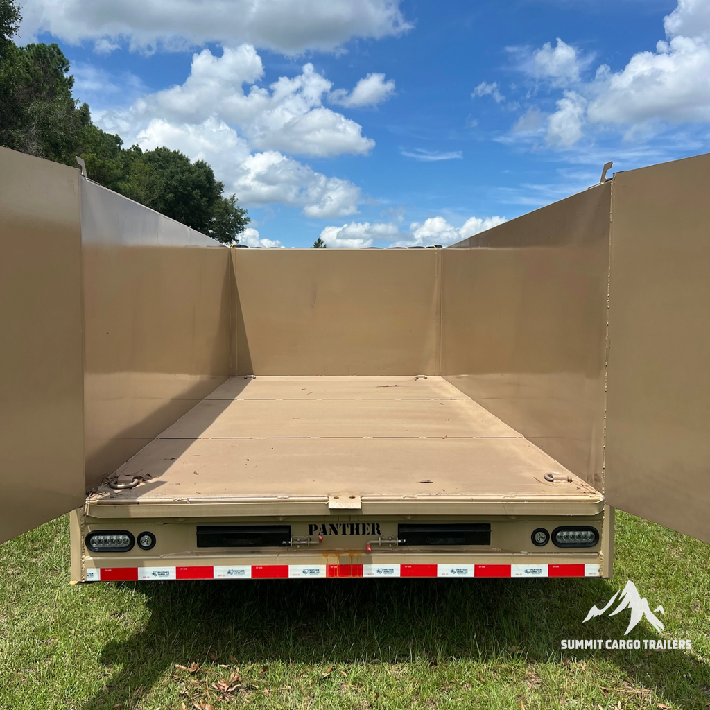 7X14TA Tan Dump Trailer