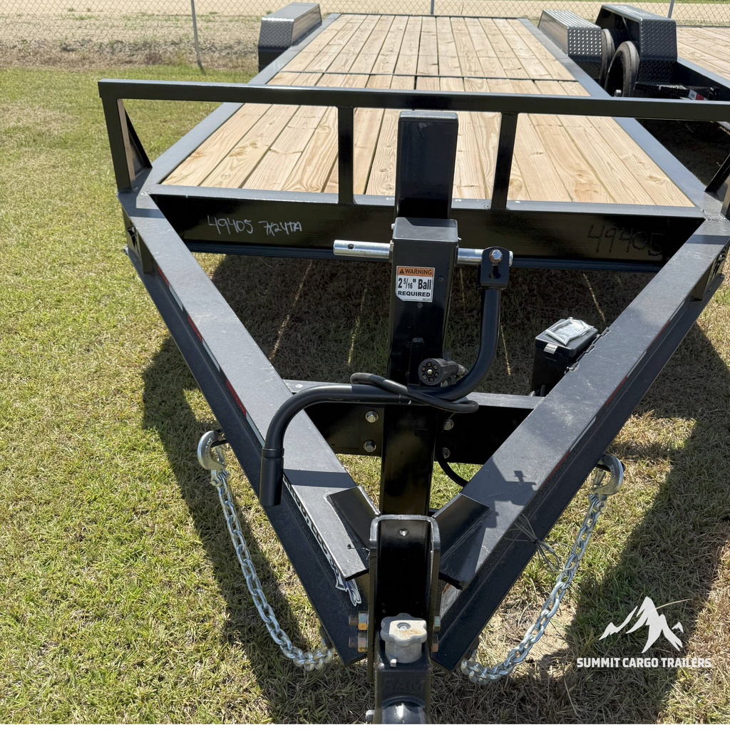 7X24TA Black Utility Trailer