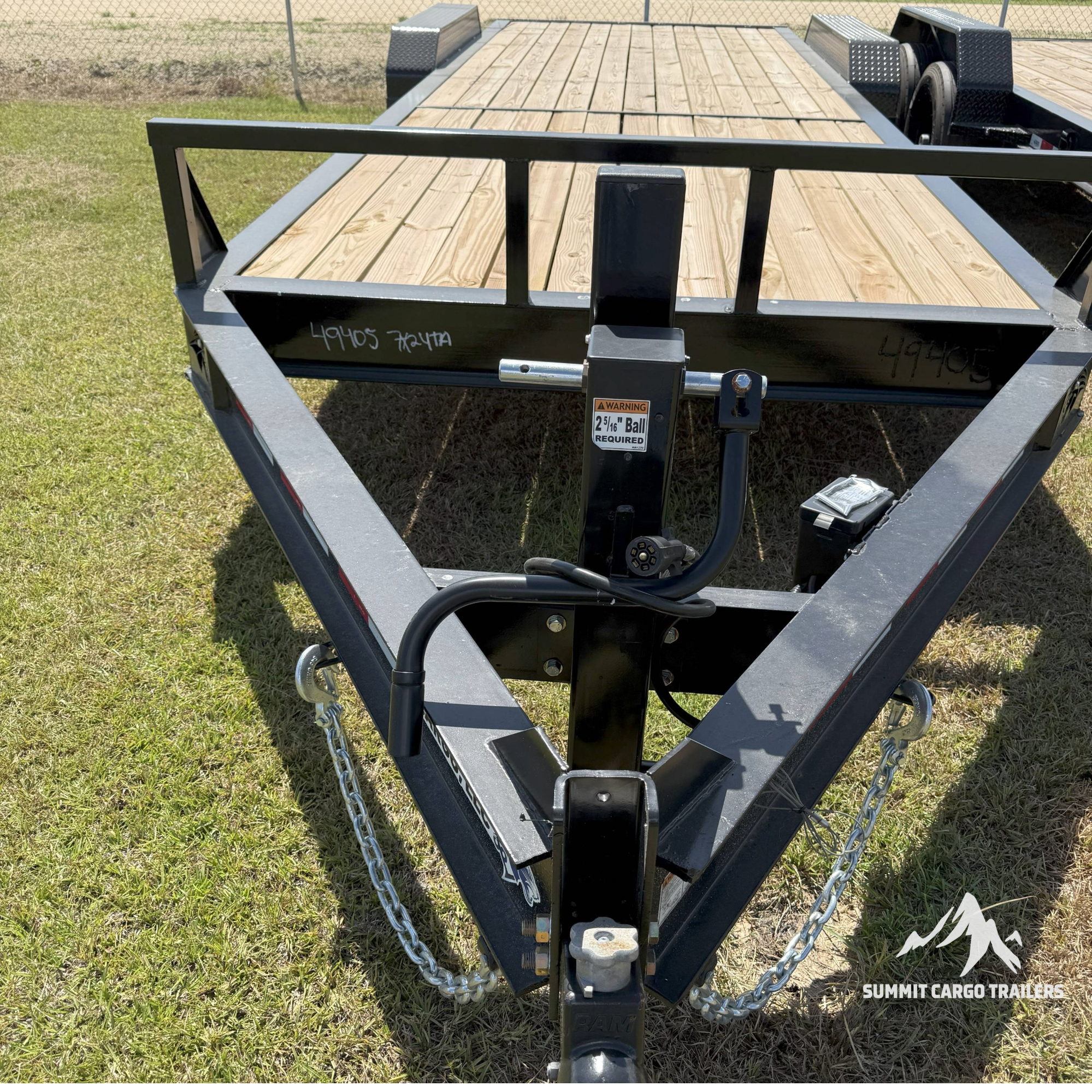 7X24TA Black Utility Trailer