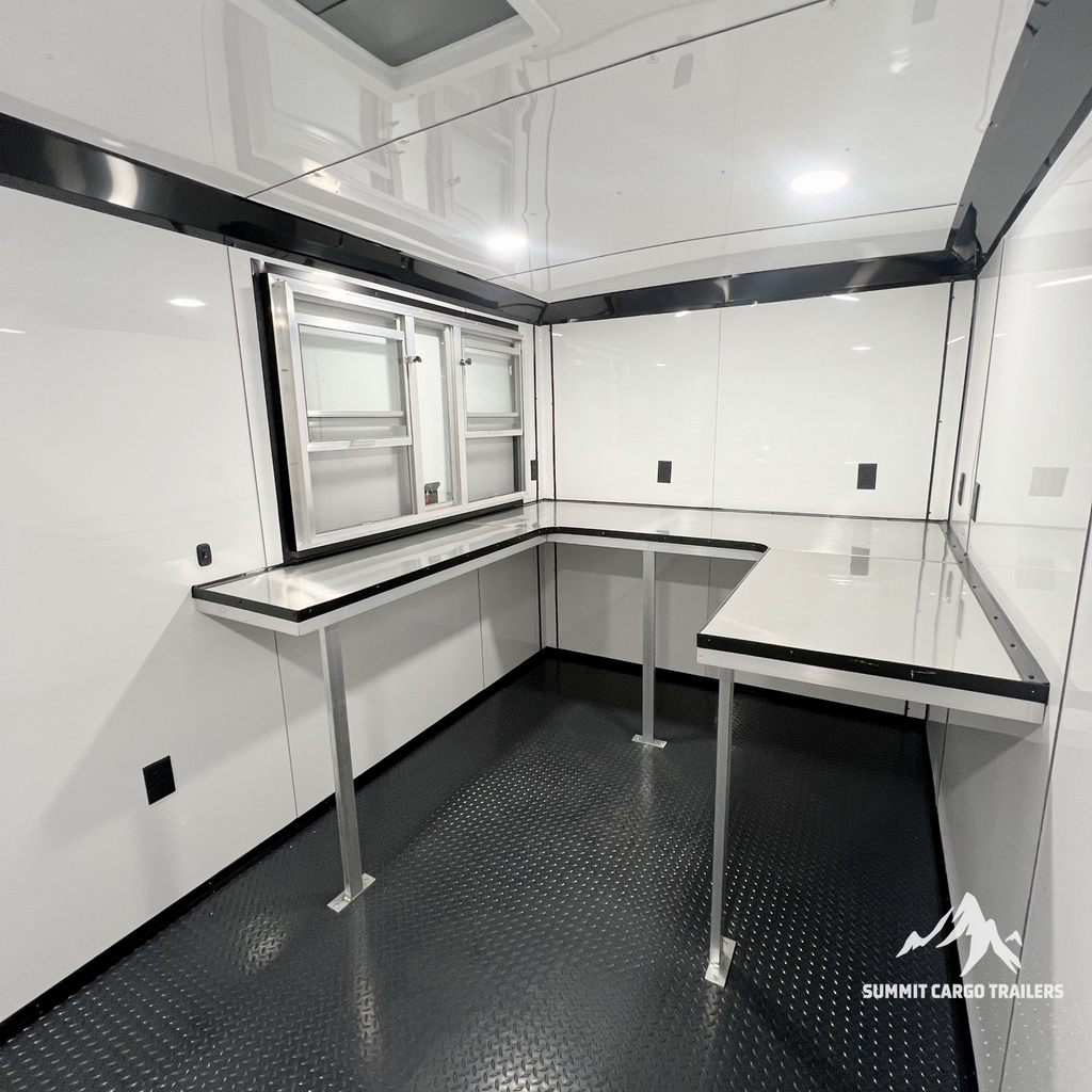 7X14TA Tan Concession Trailer