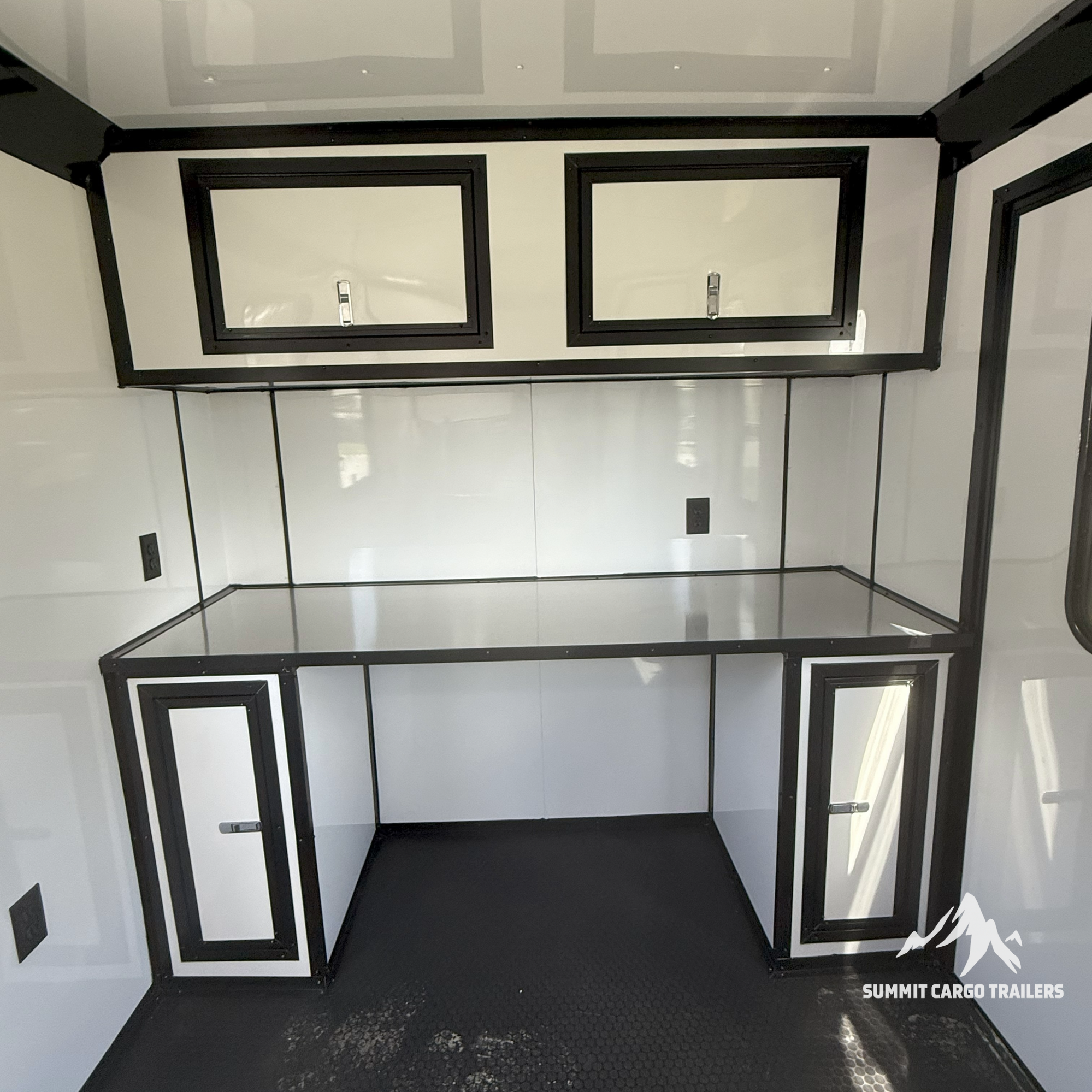 7X14TA Water Blue Dog Grooming Trailer