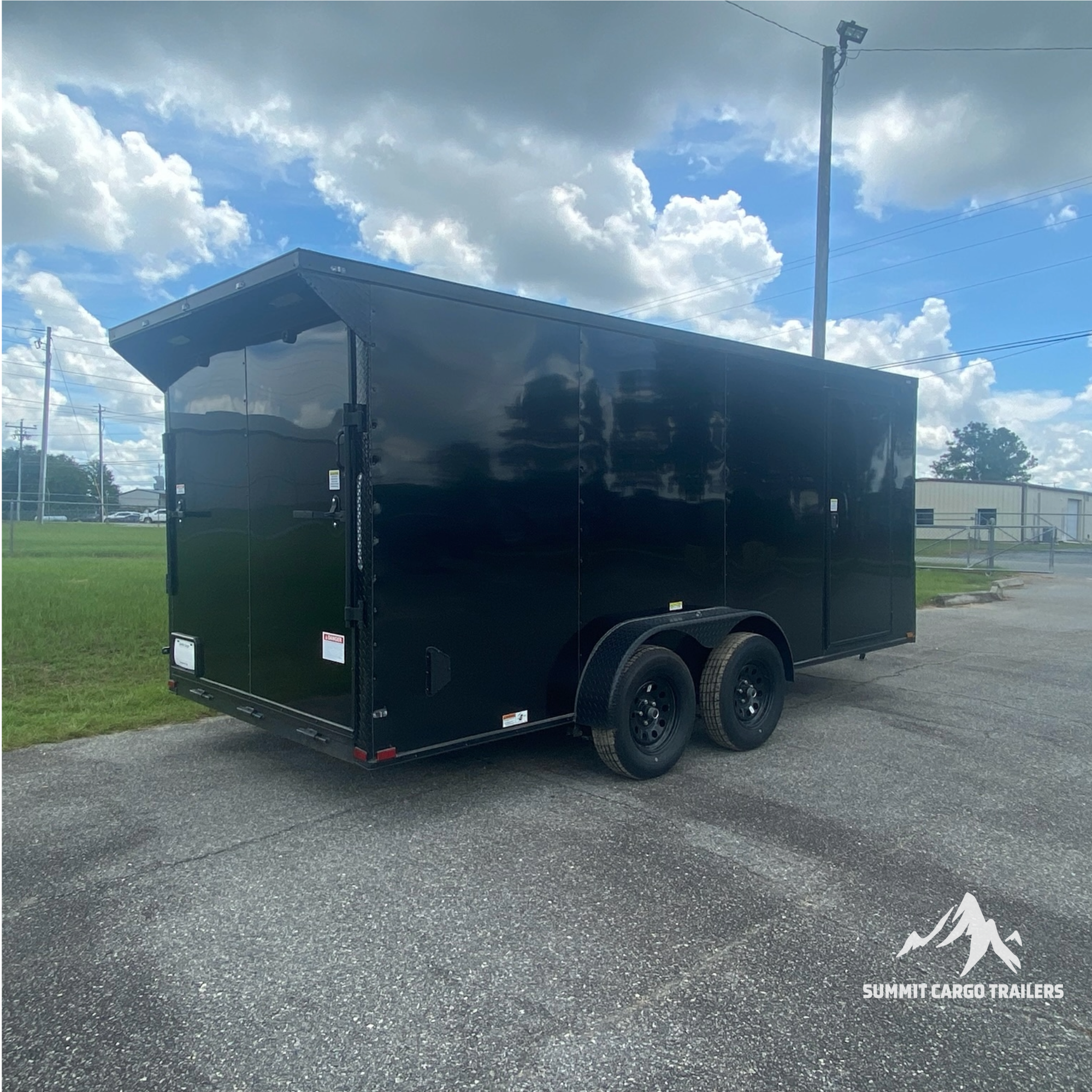 7X16TA Black Standard Trailer