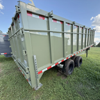 8.5X20TA Army Green Dump Trailer
