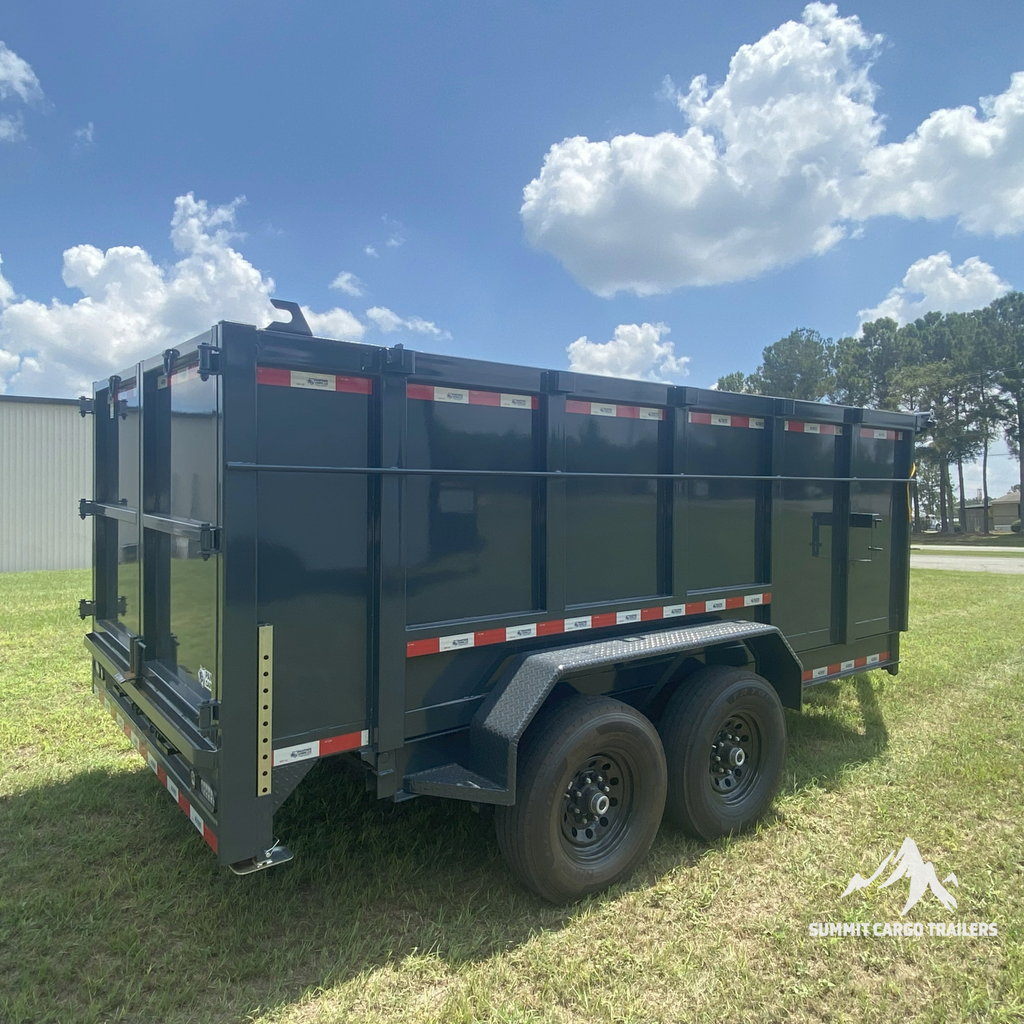 7X14TA Athracite Grey Dump Trailer