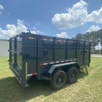 7X14TA Athracite Grey Dump Trailer