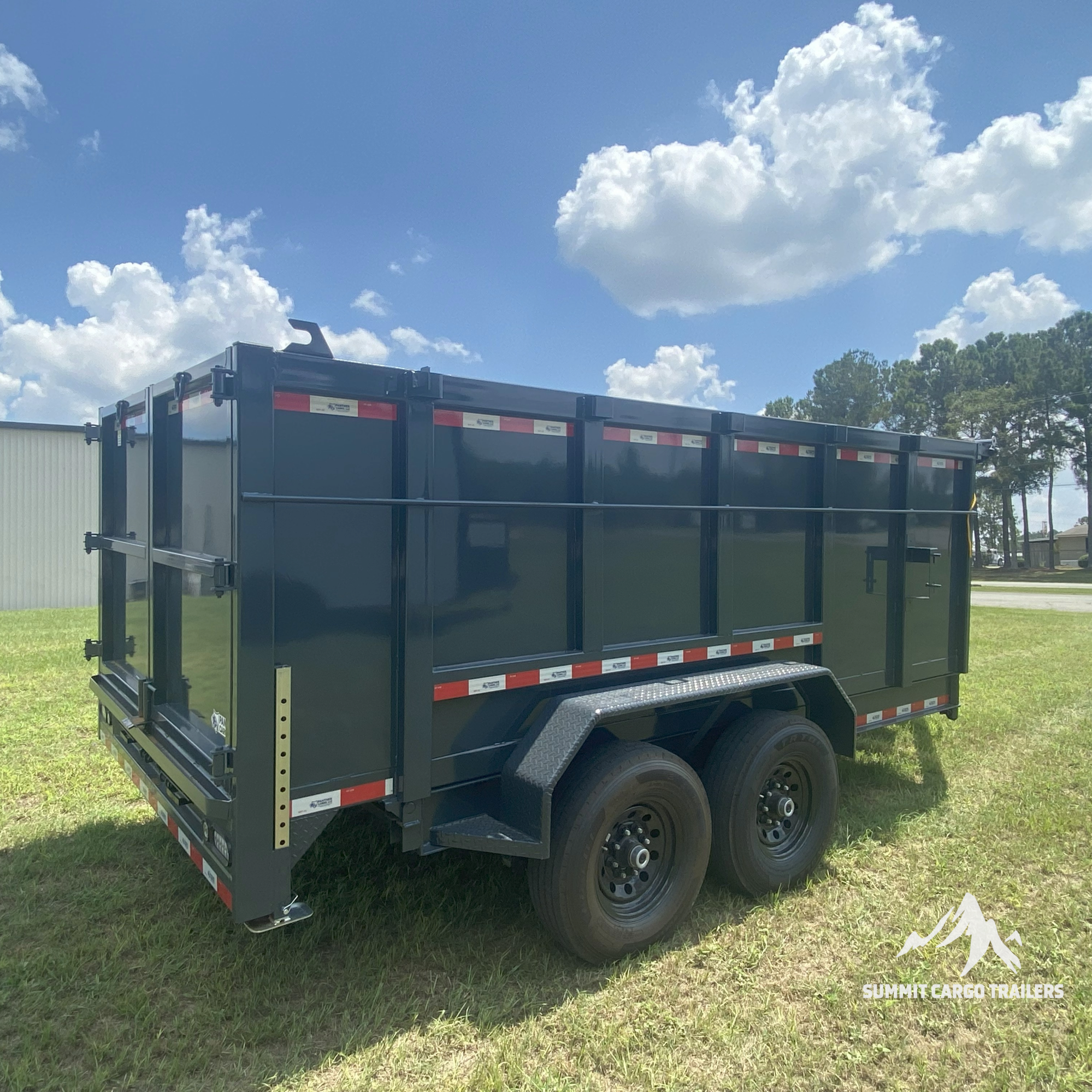 7X14TA Athracite Grey Dump Trailer