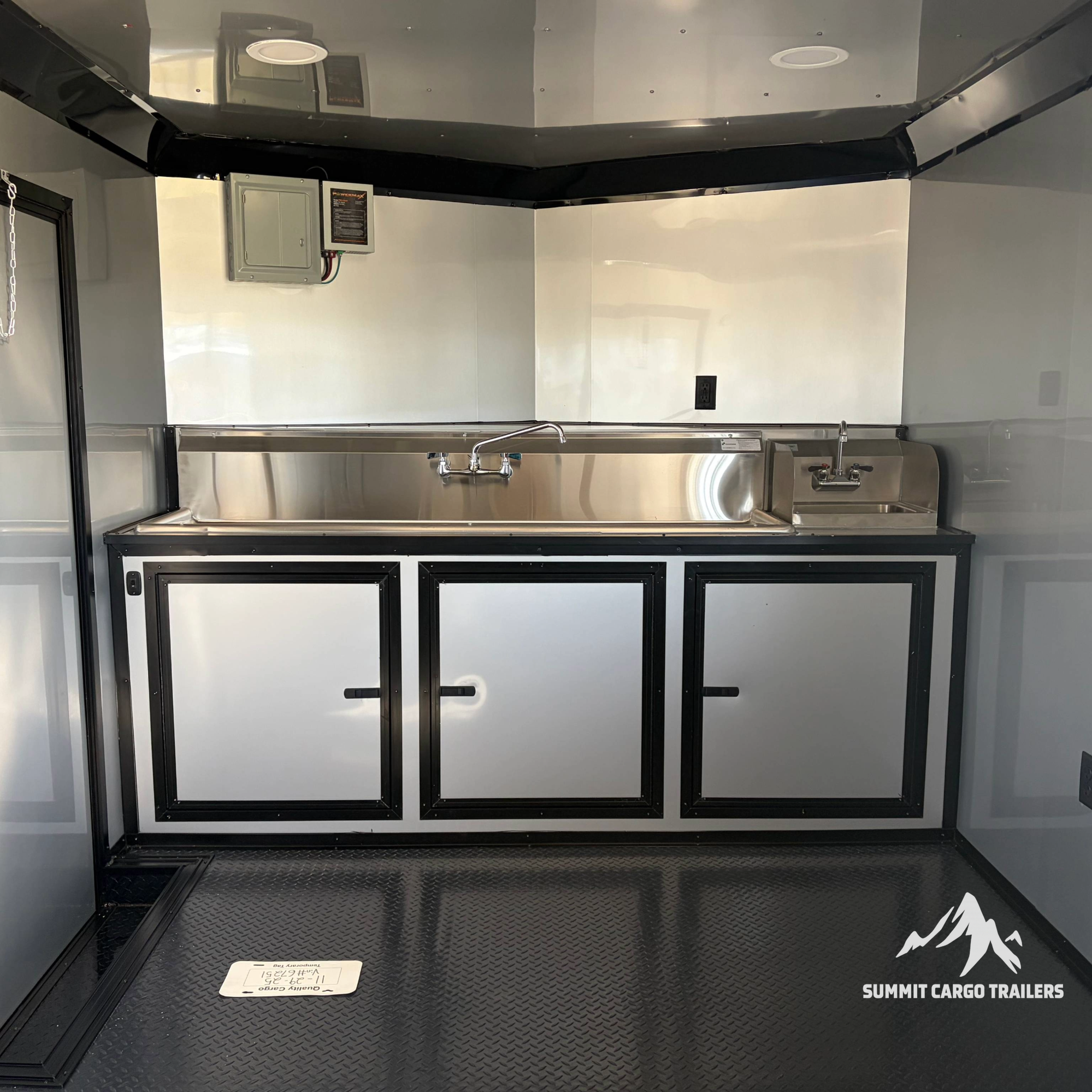 8.5X20TA Pewter Concession Porch Trailer