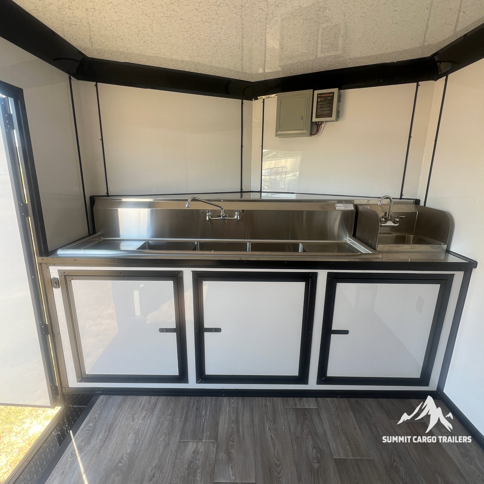 8.5X14TA White Concession Trailer