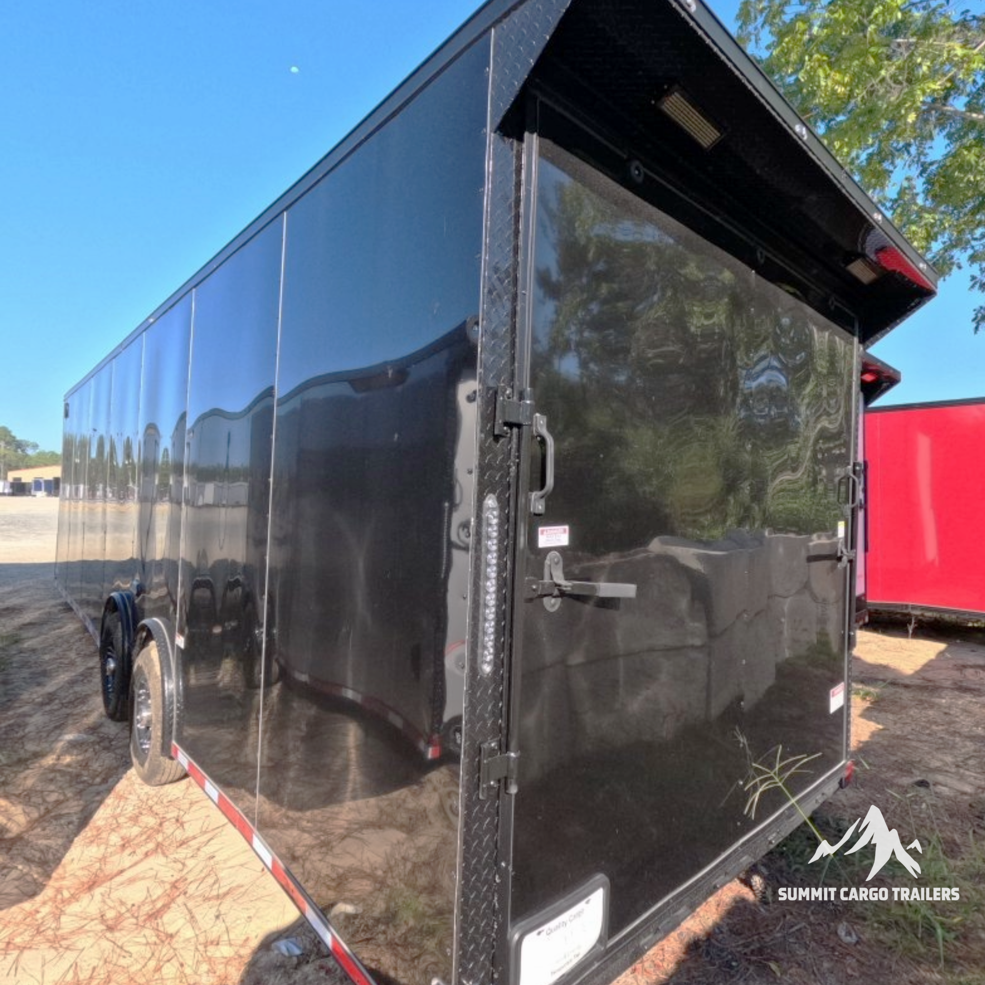8.5X28TA Black Car Hauler Trailer