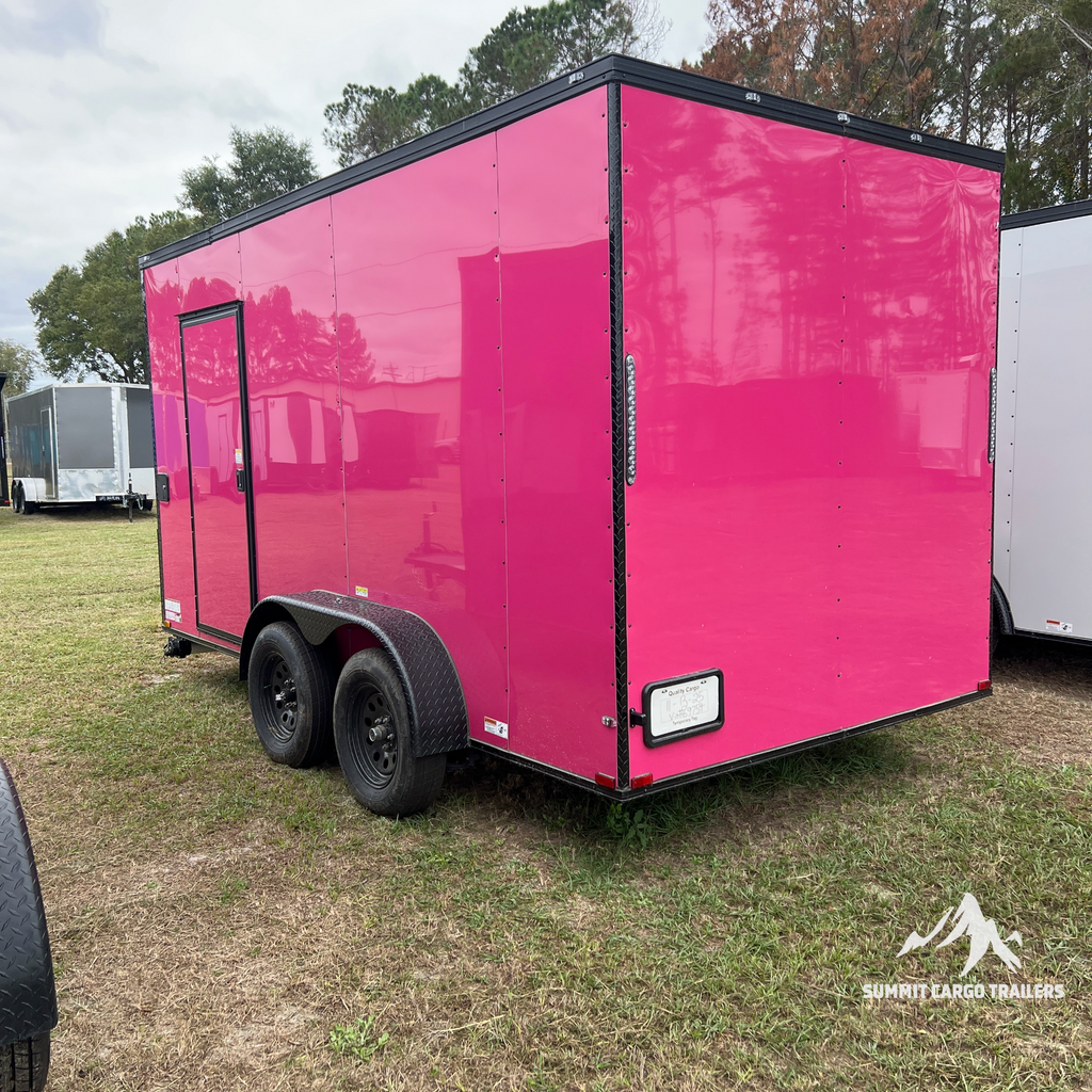 7X14TA Pink Concession Trailer