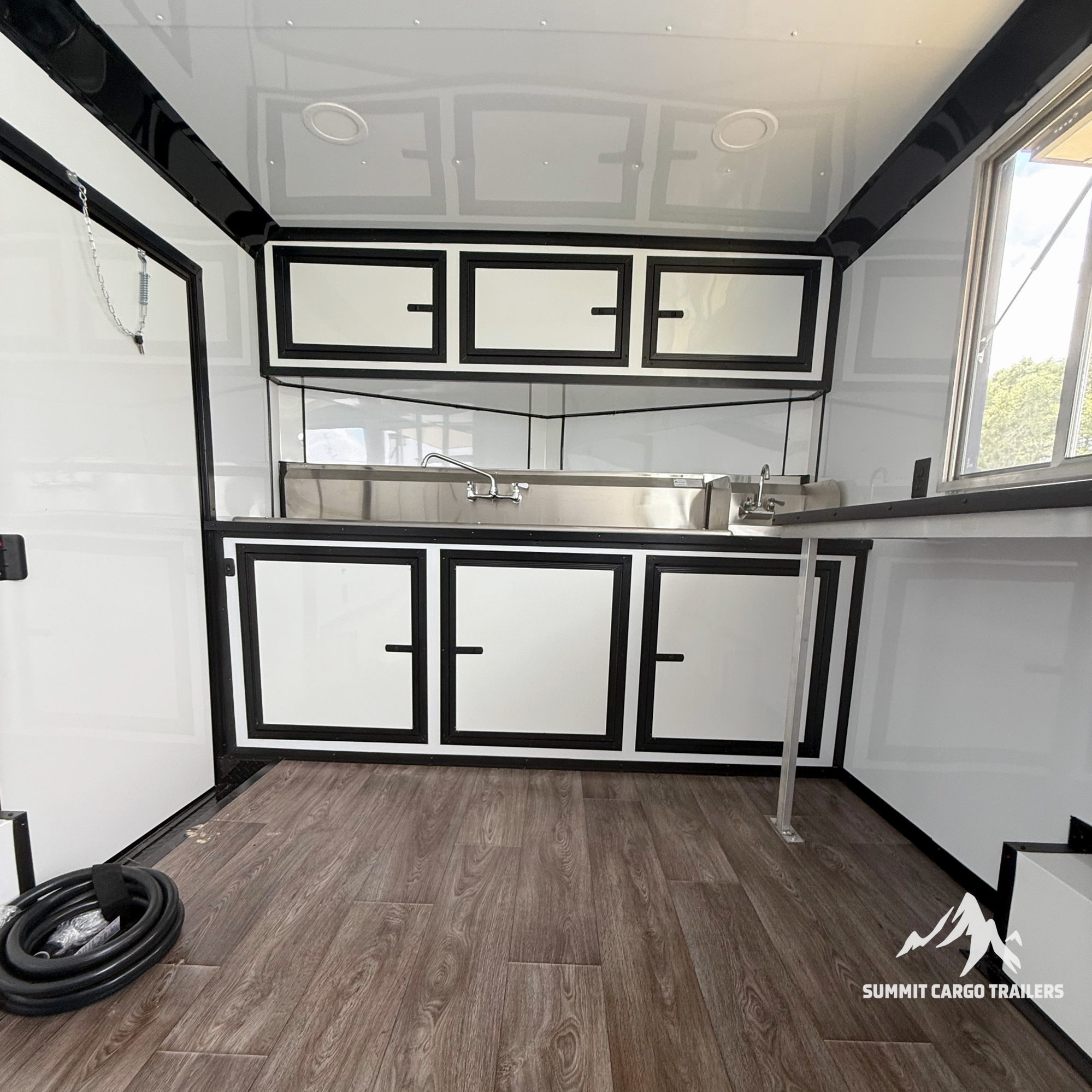 8.5X14TA Pink Beverage Concession Trailer