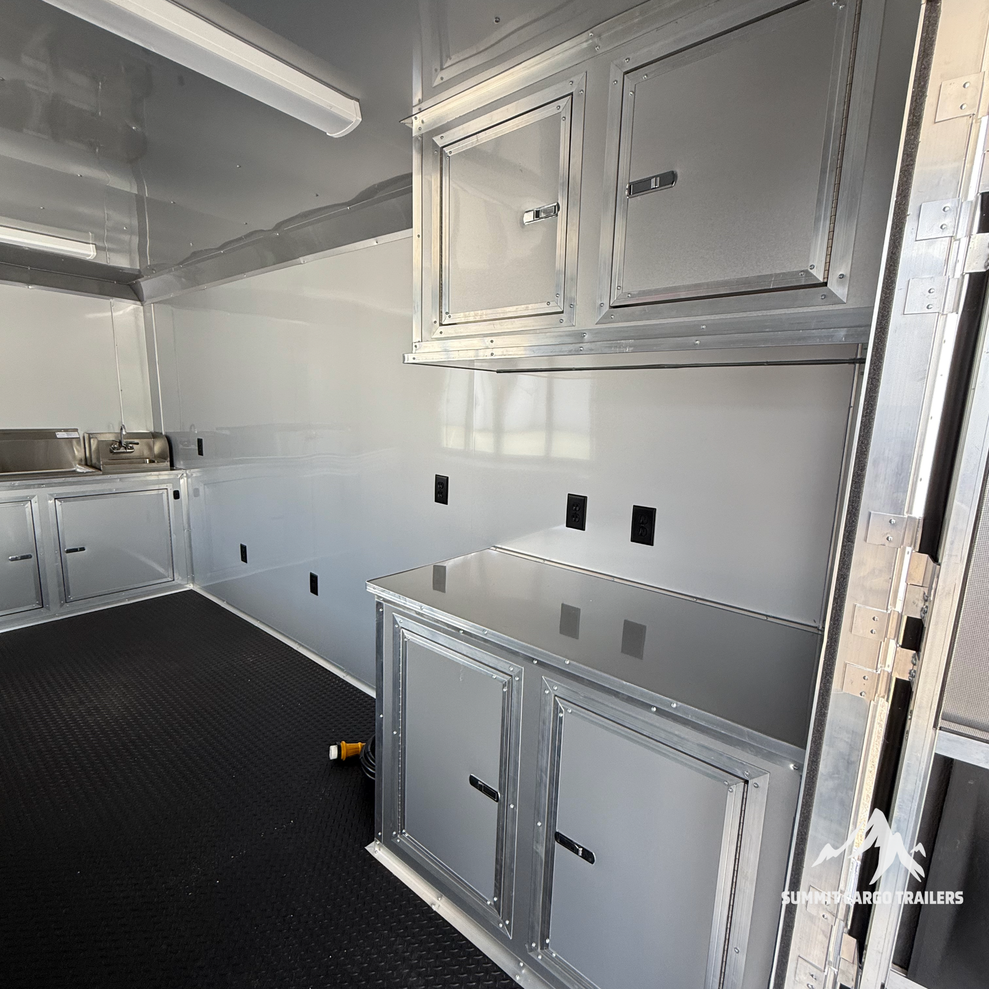 8.5X26TA3 Silver Concession Porch Trailer