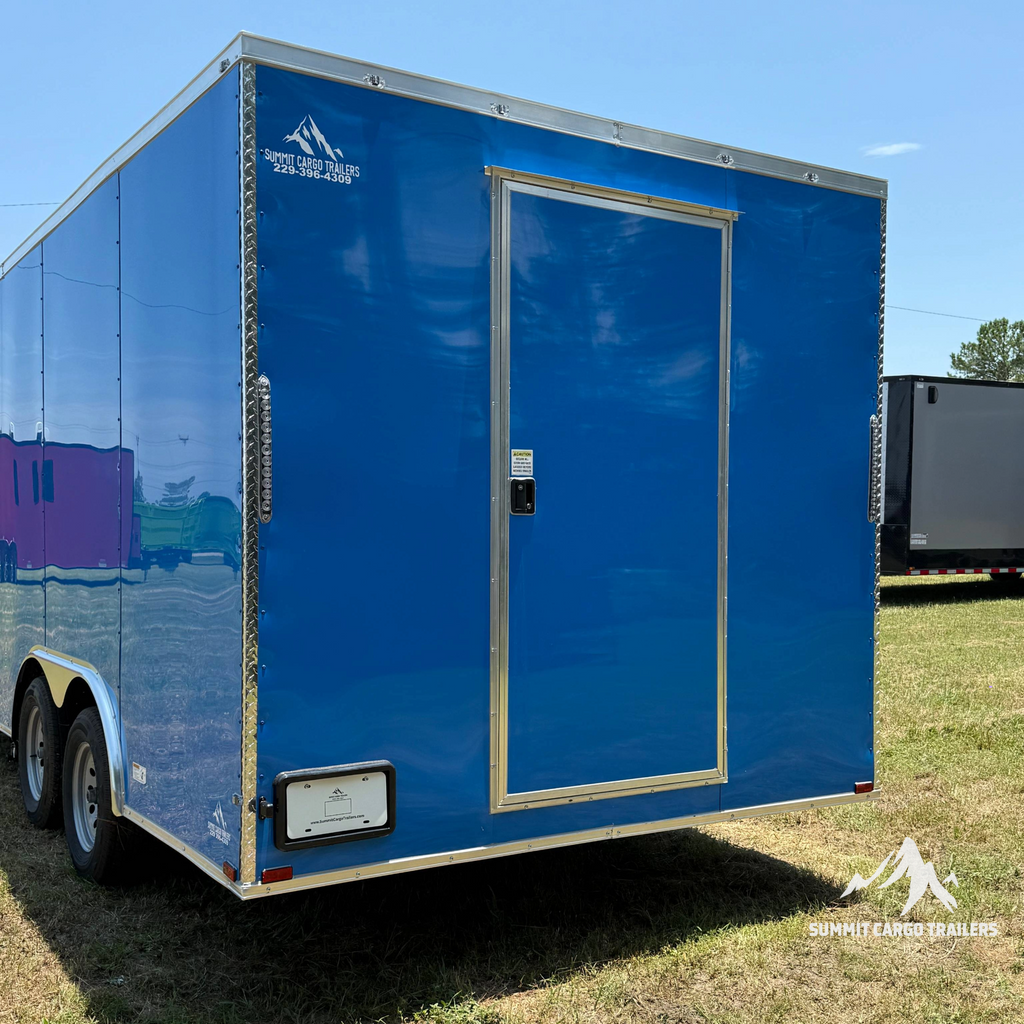 8.5X16TA Blue Concession Trailer