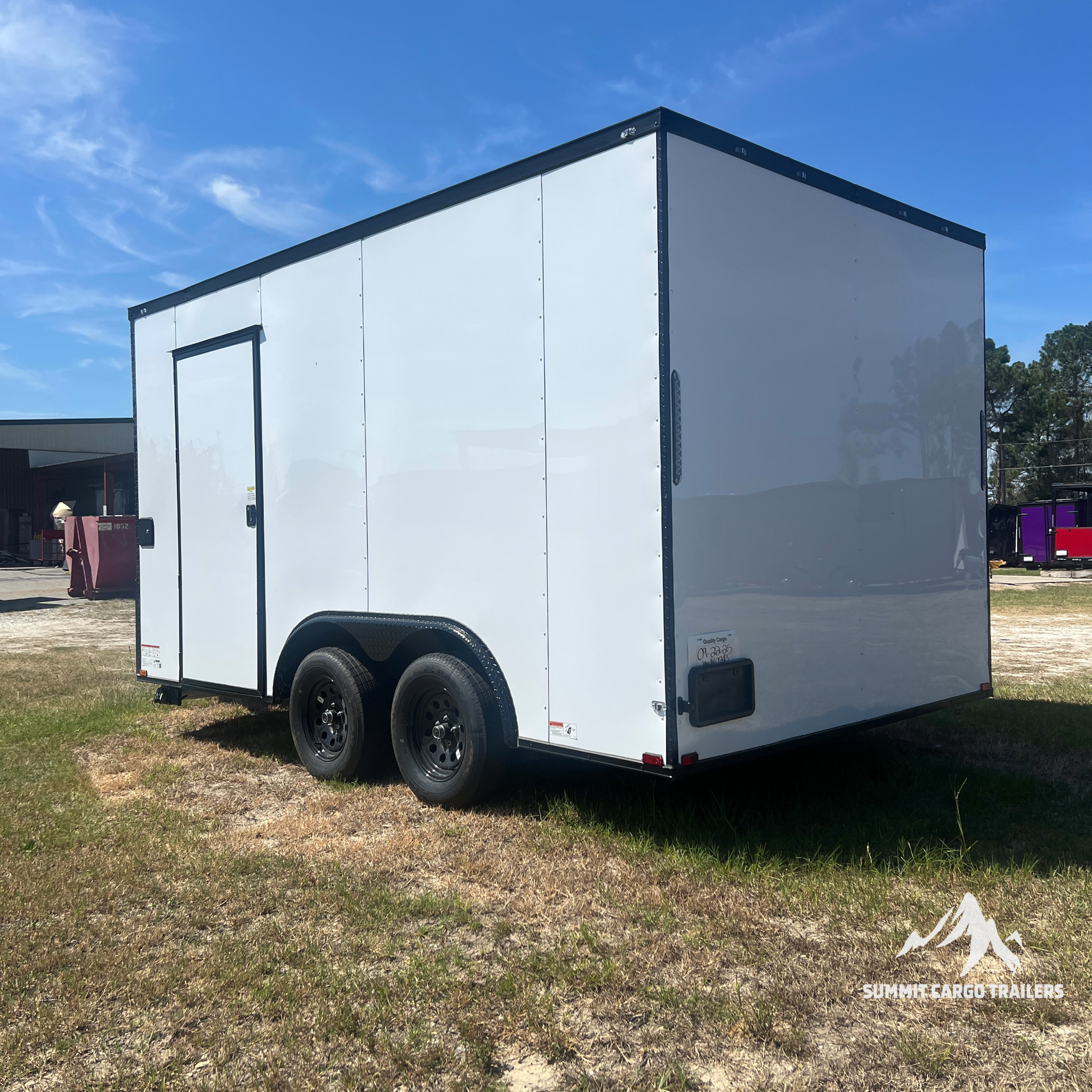 8.5X14TA White Concession Trailer