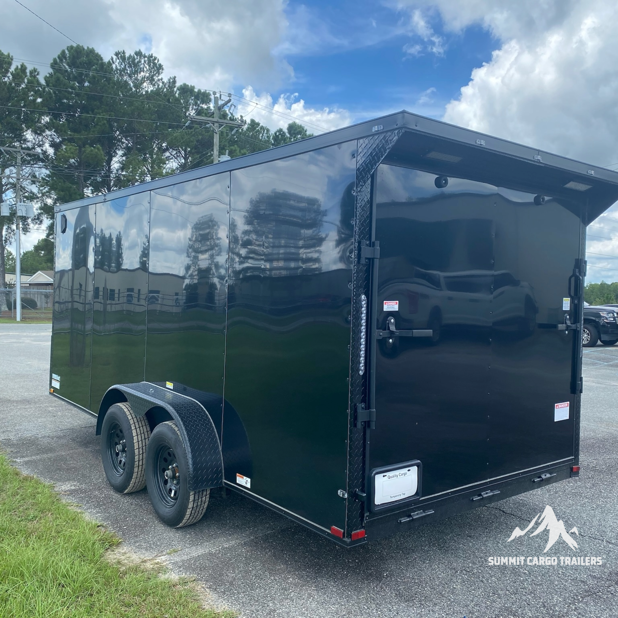 7X16TA Black Standard Trailer