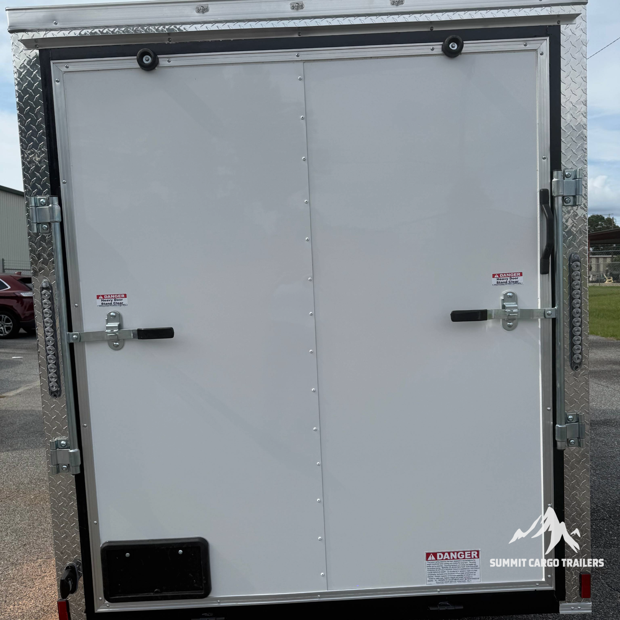 6X12SA White Standard Trailer
