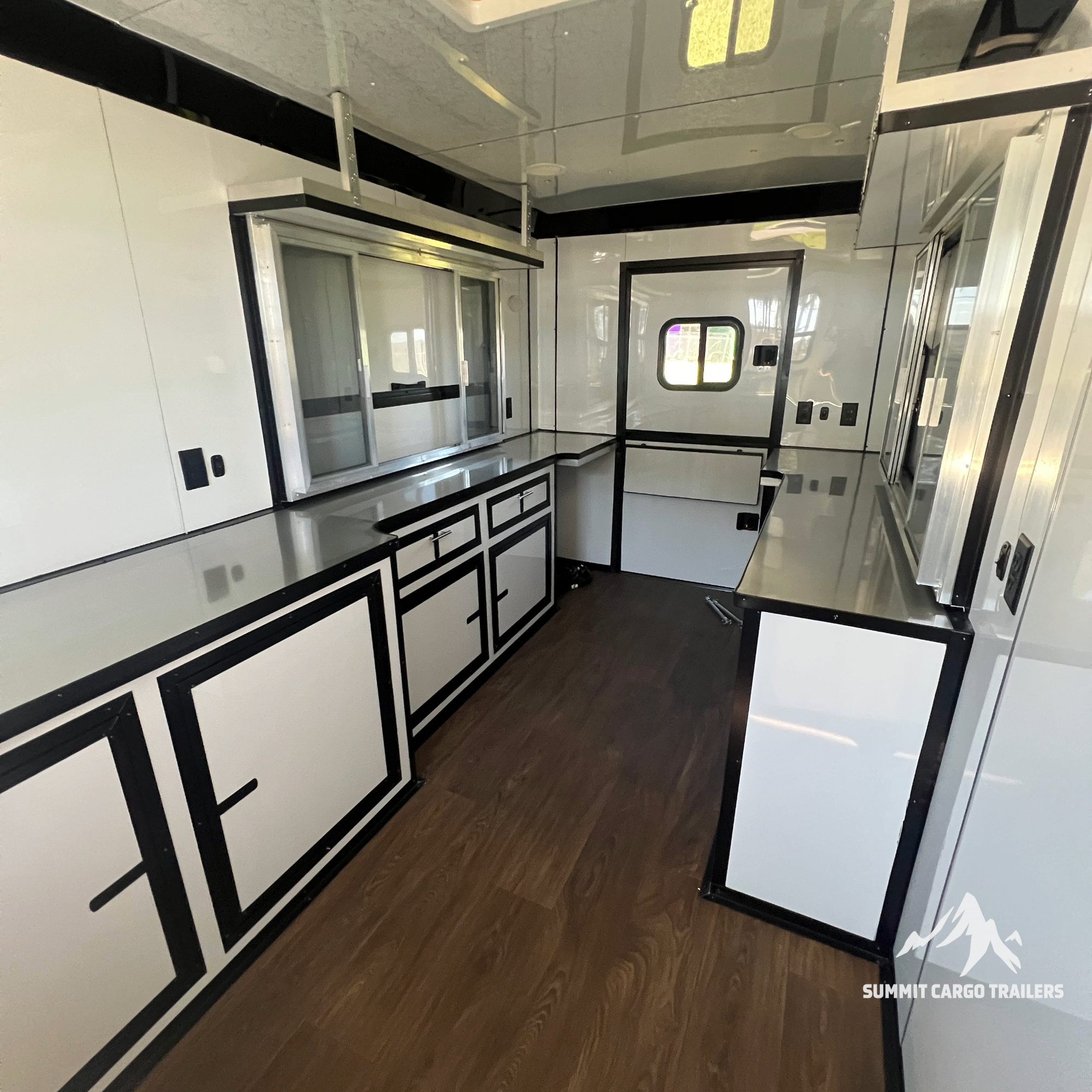 7X14TA Black Concession Trailer