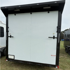 8.5X26TA White Car Hauler Trailer