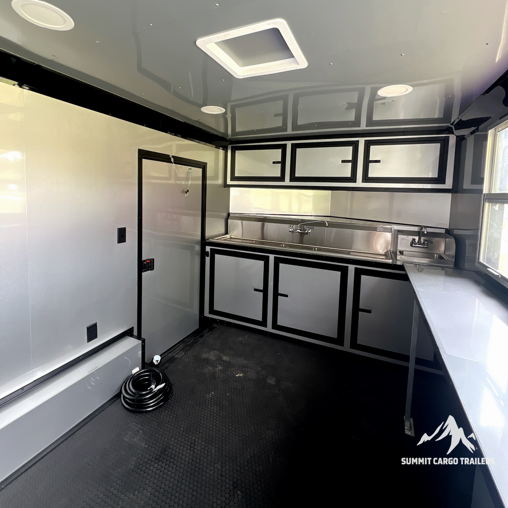 8.5X14TA Purple Concession Trailer