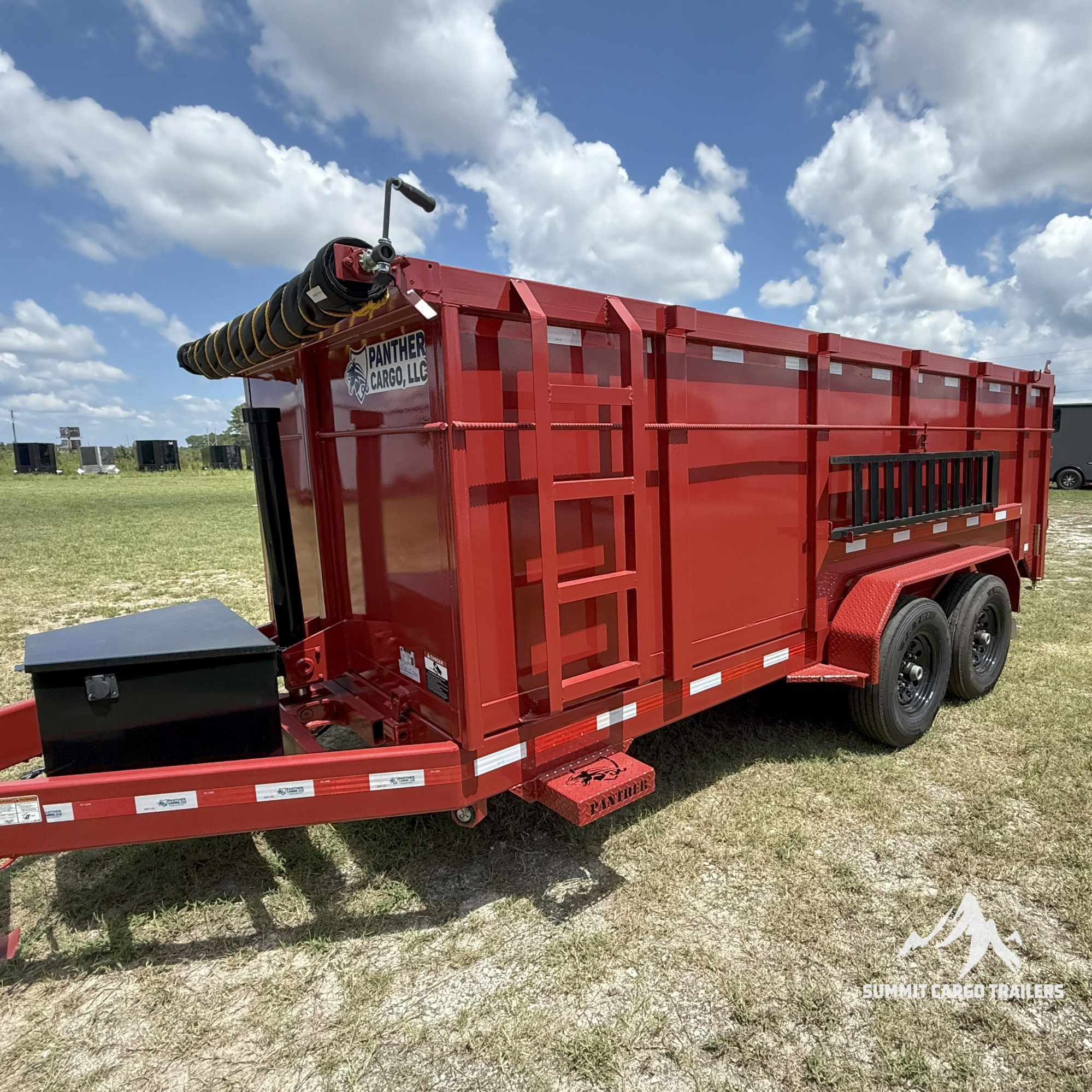 7X16TA Red Dump Trailer