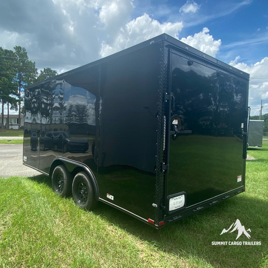 8.5X16TA Black Standard Concession Trailer