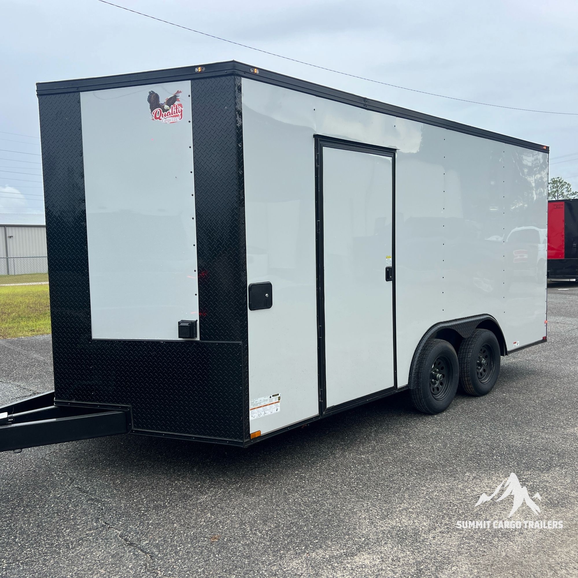 8.5X16TA White Concession Trailer